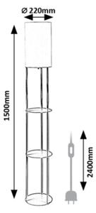 Rabalux 74107 - Stojací lampa BRONN 1xE27/40W/230V béžová