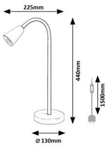 Rabalux 74094 - Stolní lampa ALDO 1xGU10/7W/230V khaki