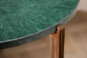 Odkládací stolek NOBLES 35 CM zelený mramor Nábytek | Doplňkový nábytek | Odkládací stolky