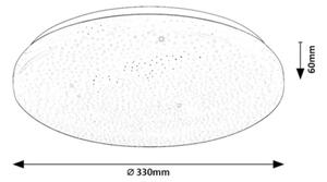 Rabalux 71445 - LED Stm stropní sv DANNY 2 LED/22W/230V 3000-6500K pr. 33 cm+DO