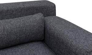 Designová rohová sedačka Caishen 308 cm šedá - levá