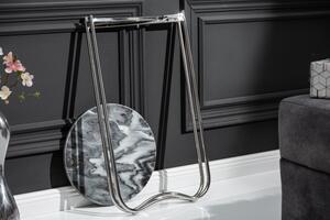 Odkládací stolek NOBLES 35 CM šedý mramor Nábytek | Doplňkový nábytek | Odkládací stolky