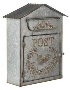 Clayre & Eef Retro kovová poštovní schránka Post s patinou