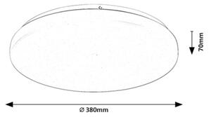 Rabalux 71442 - LED Stm stropní sv DANNY 2 LED/34W/230V 3000-6500K pr. 38 cm+DO