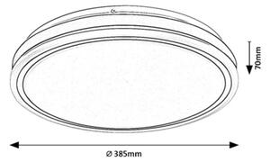 Rabalux 71413 - LED Stm stropní sv CORLET 23W/230V 3000-6500K pr.38,5cm bílá+DO