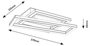 Rabalux 71475 - LED Stropní svítidlo GLAVIAN LED/24W/230V 37x22,5 cm