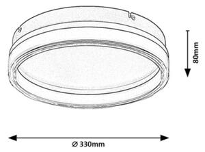 Rabalux 71478 - LED Stm stropní sv SERAPHIEL LED/18W/230V 3000-6500K pr.33 cm+DO