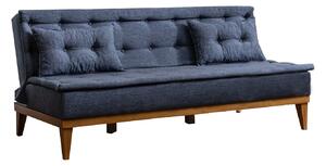 Designová rozkládací sedačka Rafiya 180 cm tmavě modrá