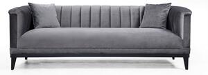 Designová 3-místná sedačka Tamanna 225 cm tmavě šedá