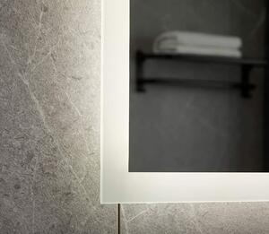 77490 Aquamarin Koupelnové zrcadlo s LED osvětlením, 100 x 80 cm