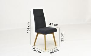 Moderní jídelní židle - antracitová, Tina