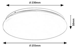 Rabalux 71501 - LED Stropní svítidlo LUCAS2 LED/12W/230V 4000K pr. 25,5 cm