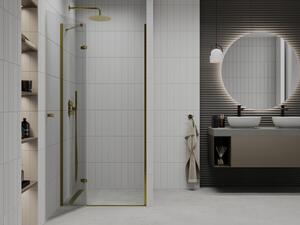 Mexen Roma otočné sprchové dveře 70 cm, Průhledné, Zlatá