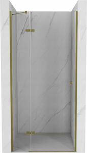 Mexen Roma otočné sprchové dveře 70 cm, Průhledné, Zlatá