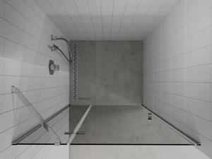 Mexen Roma otočné sprchové dveře 70 cm, Grafitově černá, Chromovaná