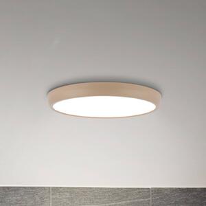 Briloner LED stropní svítidlo Navaro, béžová/bílá, Ø 38 cm, 4 000 K, Krémová / jantar, Chodba, kov, Moderní