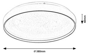 Rabalux 71452 - LED Stm stropní sv ZERAVA LED/34W/230V 3000-6500K pr. 38 cm + DO