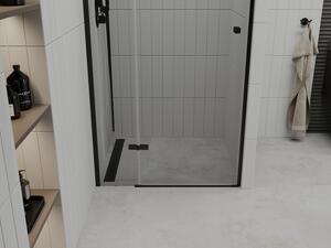 Mexen Roma otočné sprchové dveře 70 cm, Průhledné, Černá