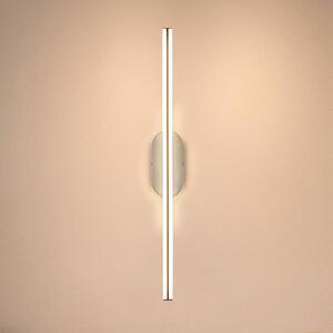 Briloner LED nástěnné světlo Ruth, světle šedá/hnědá, výška 60 cm, 3 000 K, Hliník / šedá / zinek, Chodba, kov, Moderní