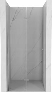 Mexen Lima skládací sprchové dveře 70 cm, Průhledné, Chromovaná