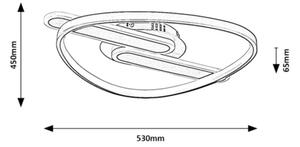 Rabalux 71467 - LED Stm stropní sv BRANTIEL LED/60W/230V 3000-6000K 53x45 cm+DO