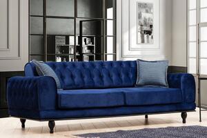 Designová rozkládací sedačka Rococo 220 cm královská modrá