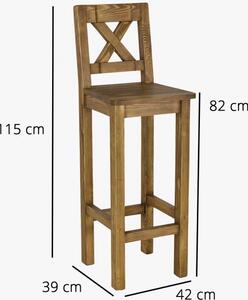 Barová židle - rustikální