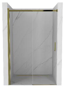 Mexen Omega rozsouvací sprchové dveře 100 cm, Průhledné, Zlatá