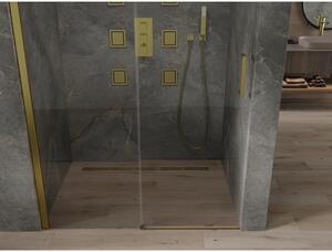 Mexen Omega rozsouvací sprchové dveře 110 cm, Průhledné, Zlatá