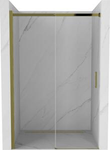 Mexen Omega rozsouvací sprchové dveře 110 cm, Průhledné, Zlatá
