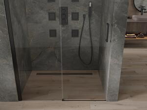 Mexen Omega rozsouvací sprchové dveře 100 cm, Průhledné, Černá