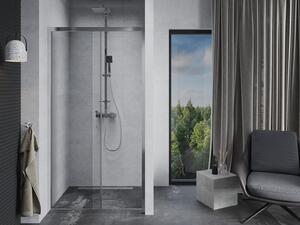 Mexen Apia rozsouvací sprchové dveře 90 cm, Průhledné, Chromovaná