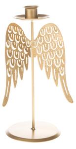 Casa de Engel Kovový svícen s křídly, zlatý