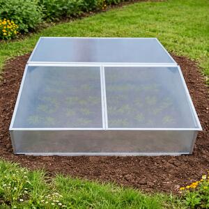 Dvojité pařeniště BestBerg BBGH-120CF / 100 x 120 x 40 cm / stříbrná