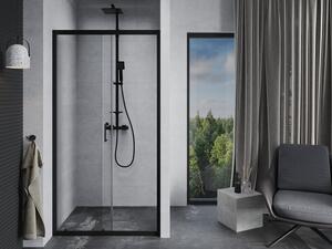 Mexen Apia rozsouvací sprchové dveře 90 cm, Průhledné, Černá