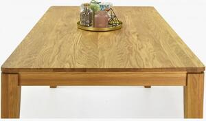 Jídelní stůl z masivu rozkládací dub, Houston 140-190 x 90 cm