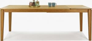 Jídelní stůl z masivu rozkládací dub, Houston 140-190 x 90 cm