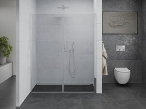 Mexen Pretoria Duo otočné sprchové dveře 140 cm, Průhledné, Chromovaná