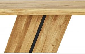 Jídelní stůl z jednou nohou - dubový 180 x 90, calgary