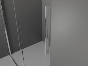 Mexen Velar rozsouvací sprchové dveře Walk-in 70 cm, Průhledné, Chromovaná