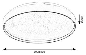 Rabalux 71450 - LED Stm stropní sv ZERAVA LED/60W/230V 3000-6500K pr. 58 cm + DO