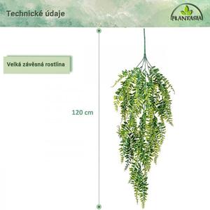 PLANTASIA 81747 Sada umělé závěsné rostliny, 120 cm, 2 ks