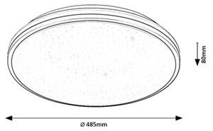 Rabalux 75064 - LED Koupelnové stropní sv SLAVA 40W/230V IP44 4000K pr.48,5 cm