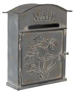 Clayre & Eef Retro kovová poštovní schránka MAIL s patinou