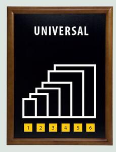Tabule Securit UNIVERSAL nástěnná na popis křídou 70x90cm, Mahagony, lakovaná