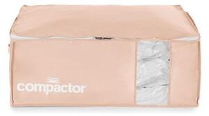 Vakuové plastové úložné boxy na oblečení v sadě 3 ks 65x45x27 cm Pink Edition – Compactor