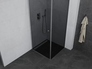 Mexen Pretoria otočný sprchový kout 70 x 70 cm, Grafitově černá, Chromovaná