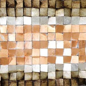 Dřevěný 3D obraz Mozaika 2