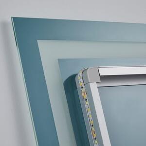 Aquamarin Koupelnové zrcadlo s LED osvětlením, 120 x 80 cm