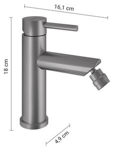 Gedy - Bidetová baterie COMO 18 cm matný chrom